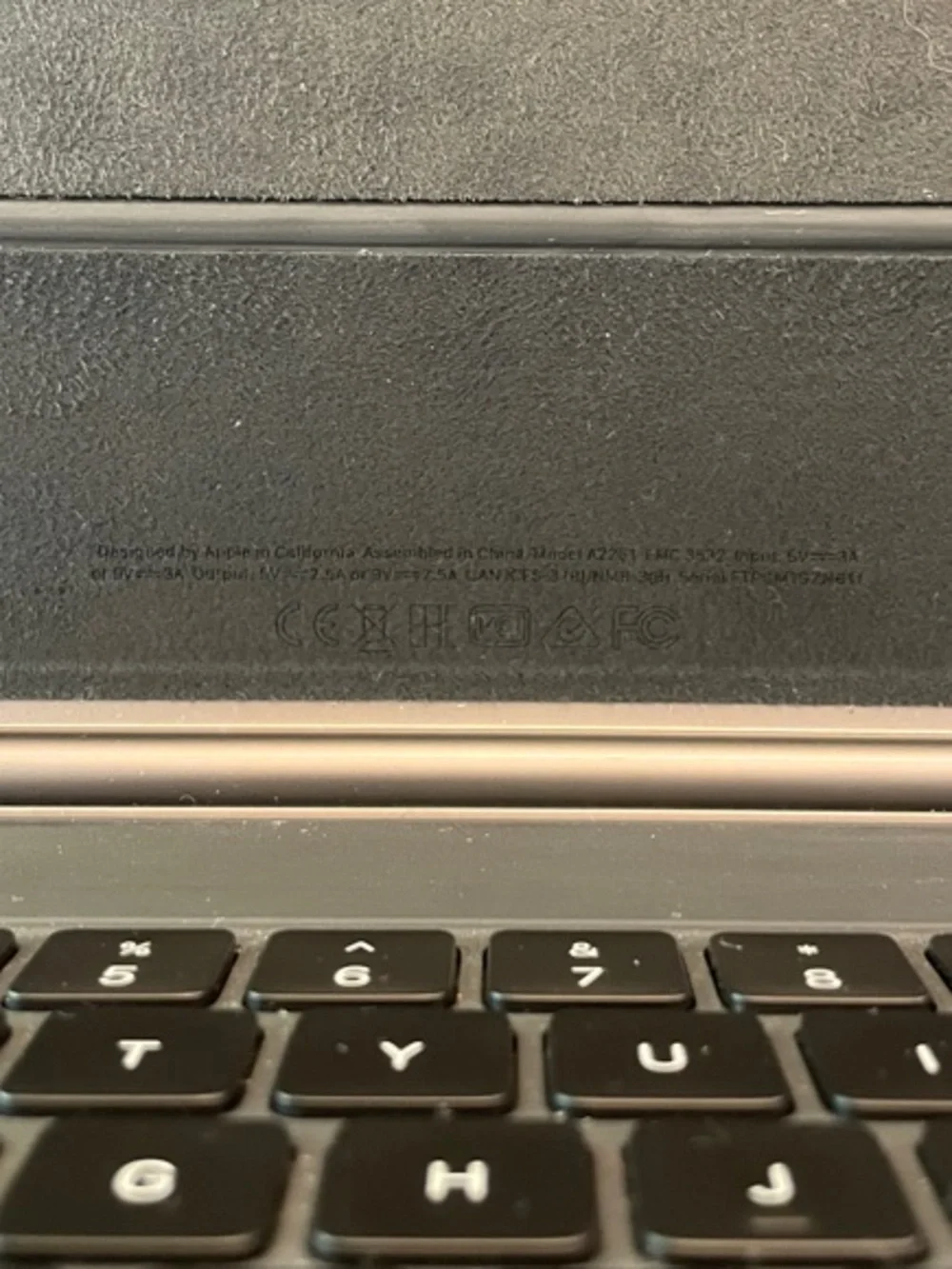 Apple Black Tablet Keyboard Case with Trackpad